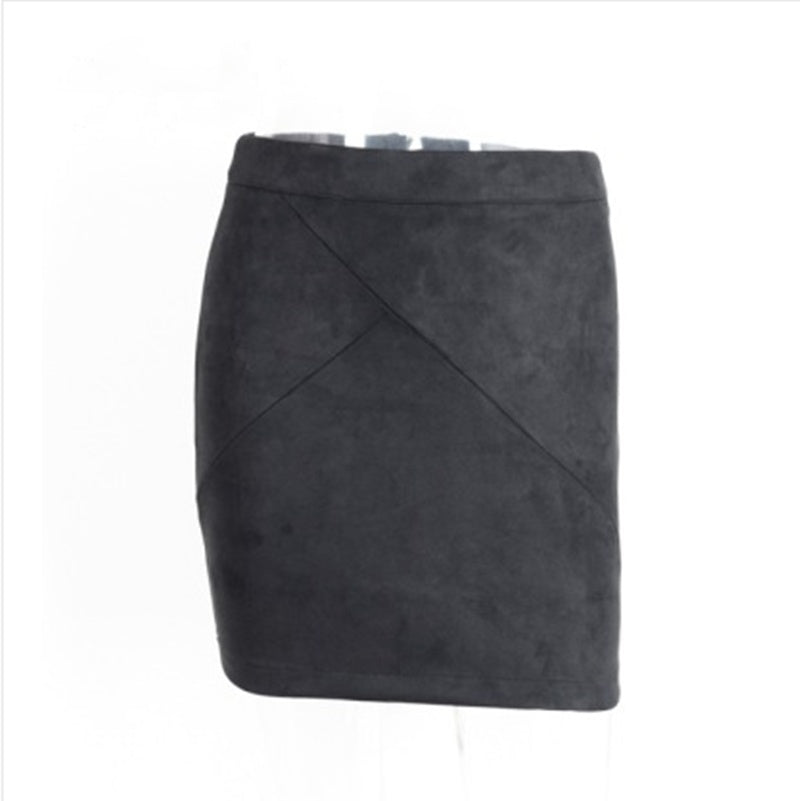 Leder-Wildleder Bleistiftrock – Eleganter Minirock mit figurbetonter Passform